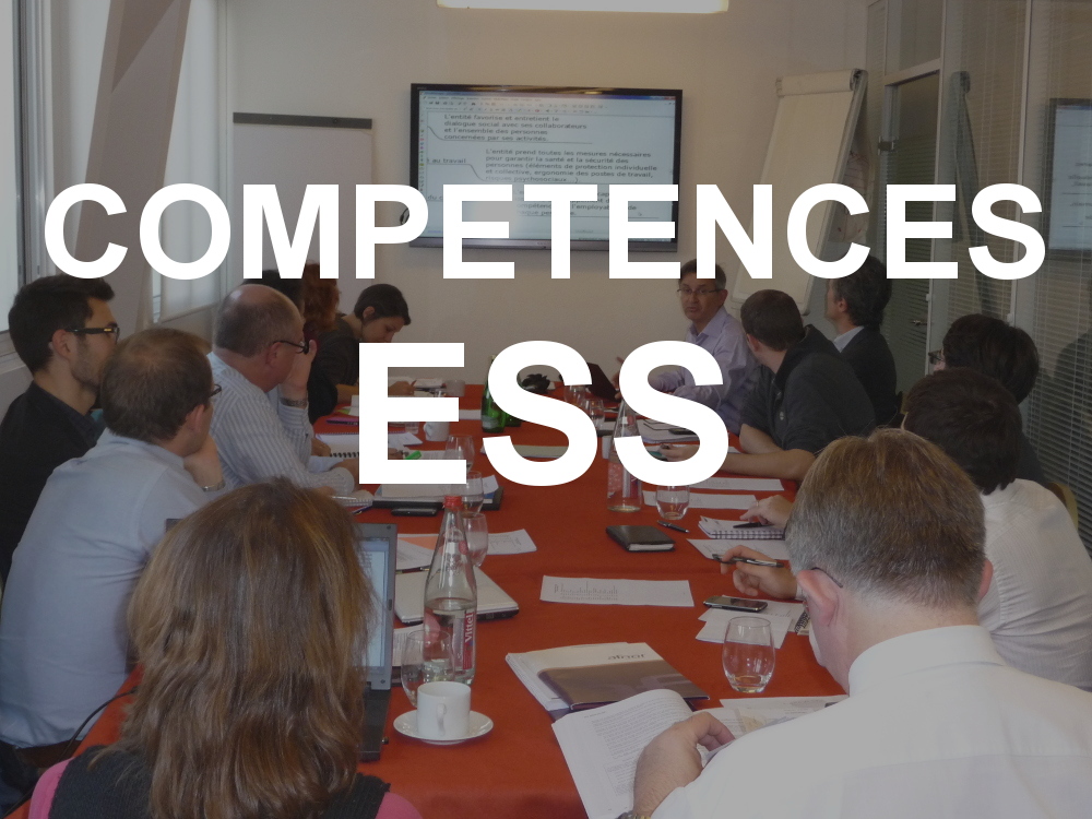 Compétences ESS : nouveau groupe de travail
