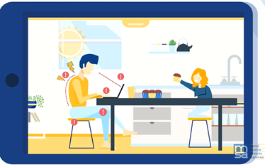 Ergonomie et télétravail, image MSA