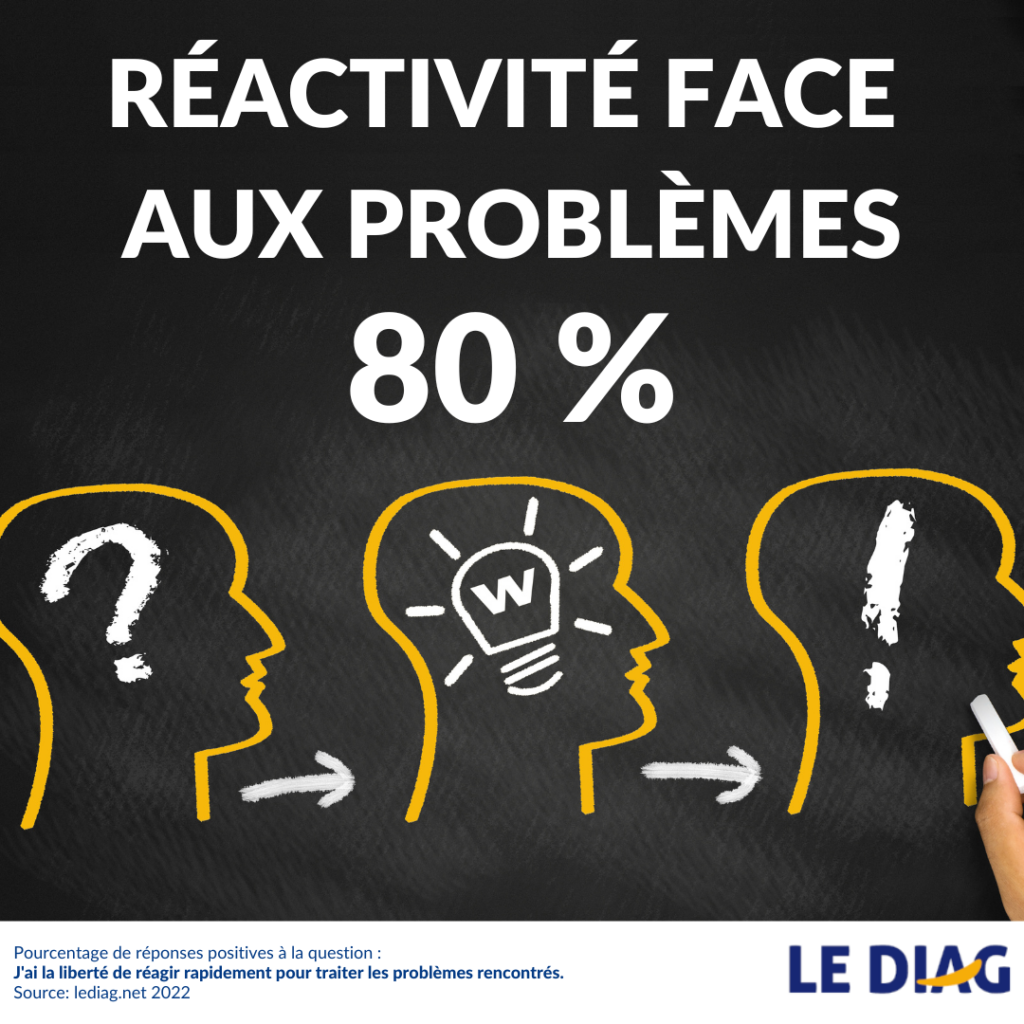 autonomie dans la réaction face aux problèmes rencontrés
datas LEDIAG